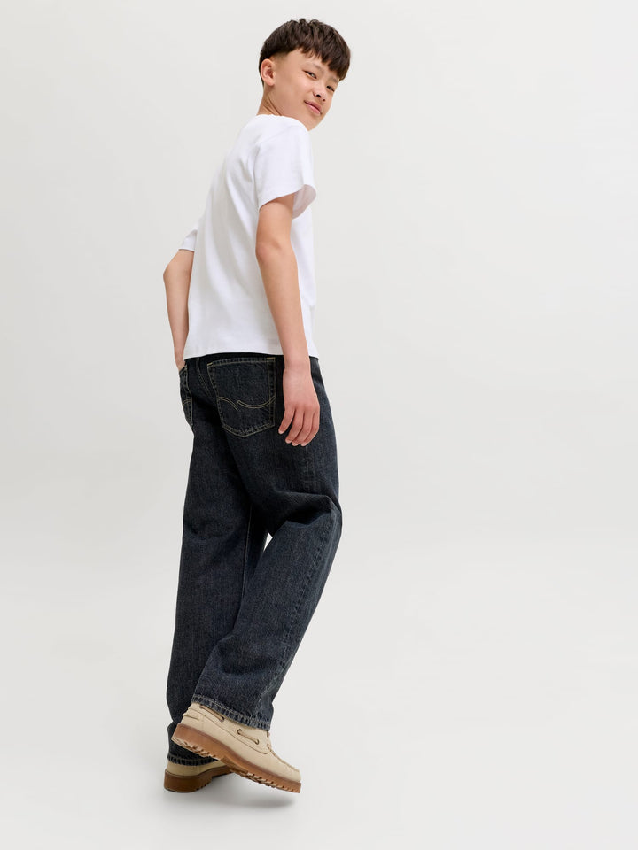 jack & jones kids baggy fit jeans blauw – jongens - Blue Denim