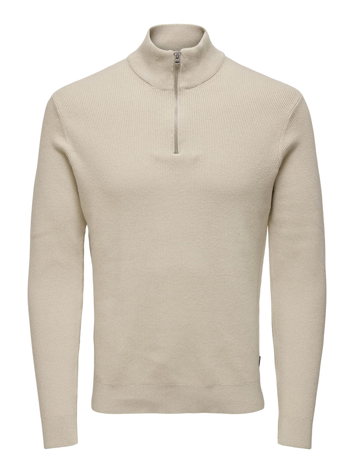 ONLY & SONS trui heren zand – ONSPHIL REG 12 STRUC