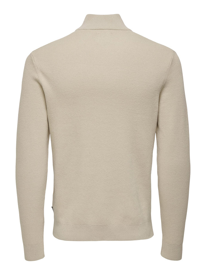 ONLY & SONS trui heren zand – ONSPHIL REG 12 STRUC