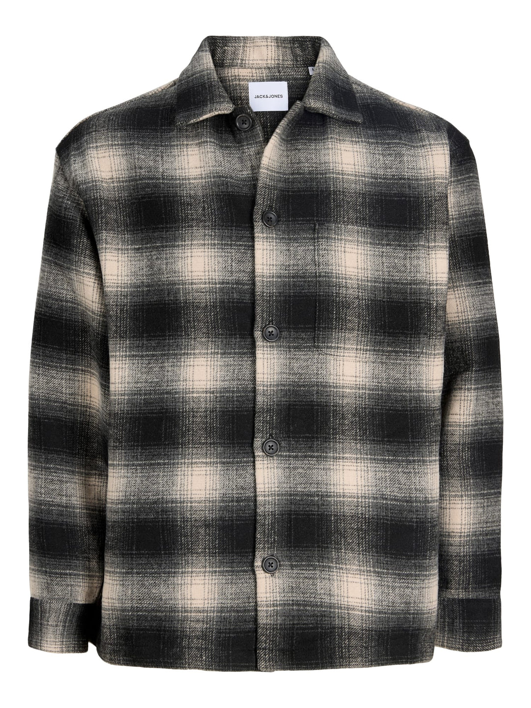 jack & jones kids blouse l/m grijs dessin – jongens