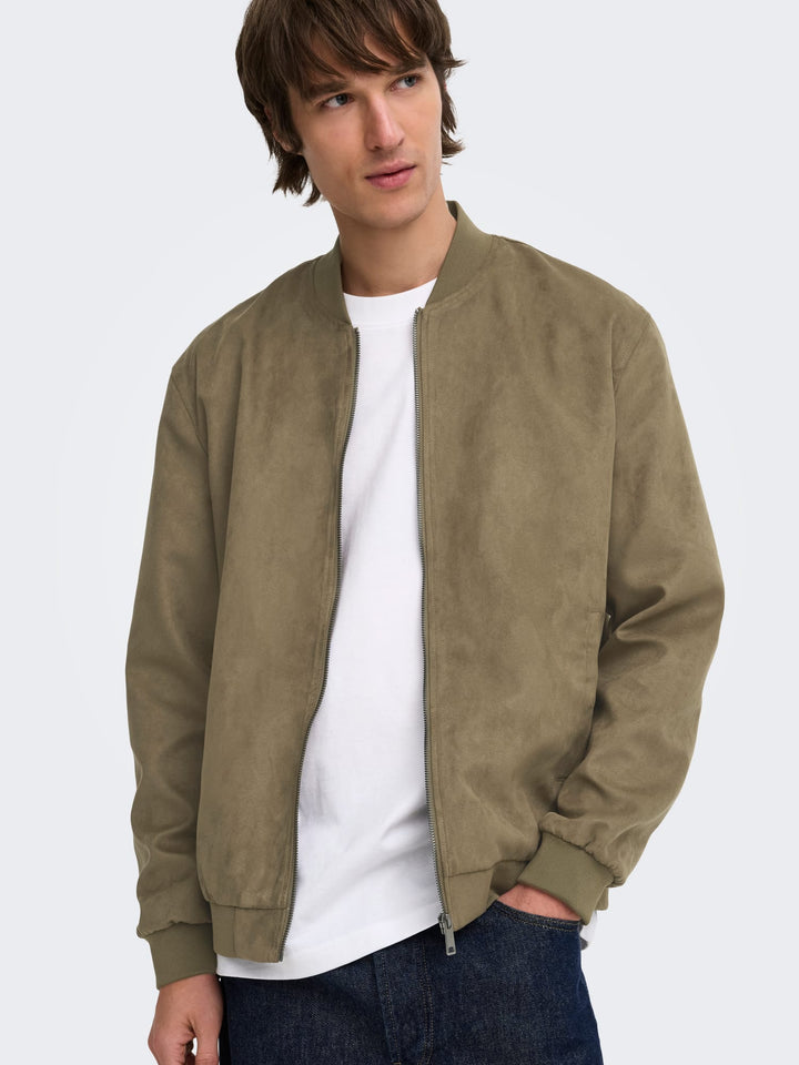 ONLY & SONS jack heren bruin dessin – casual stijl