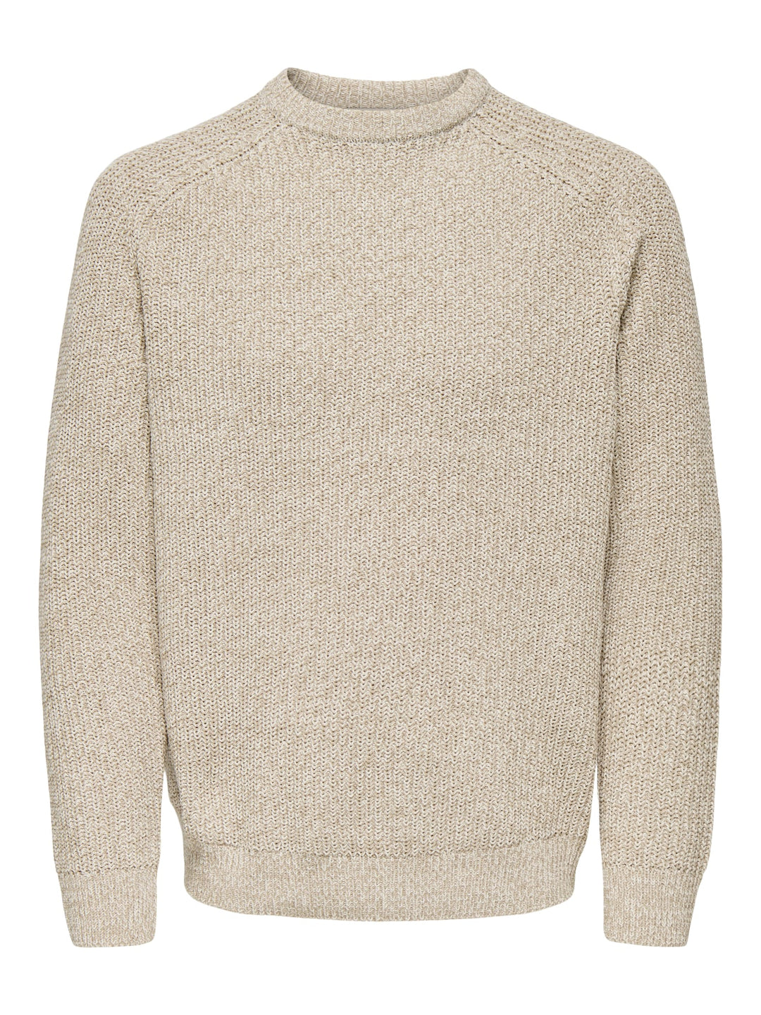 ONLY & SONS gebreide pullover zand – heren