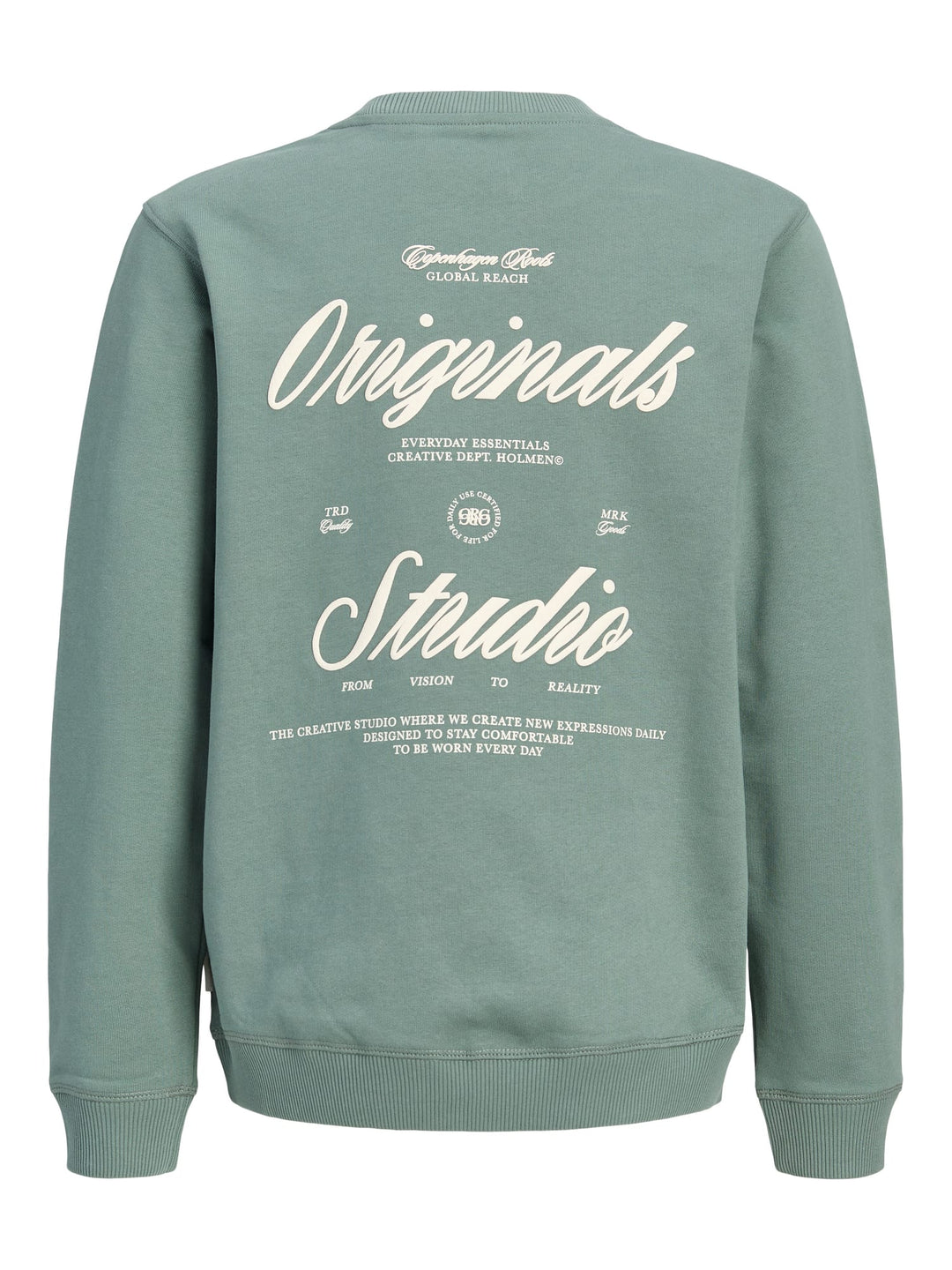 jack &amp; jones kids 12309118 Norrebro sweater jongens olijf
