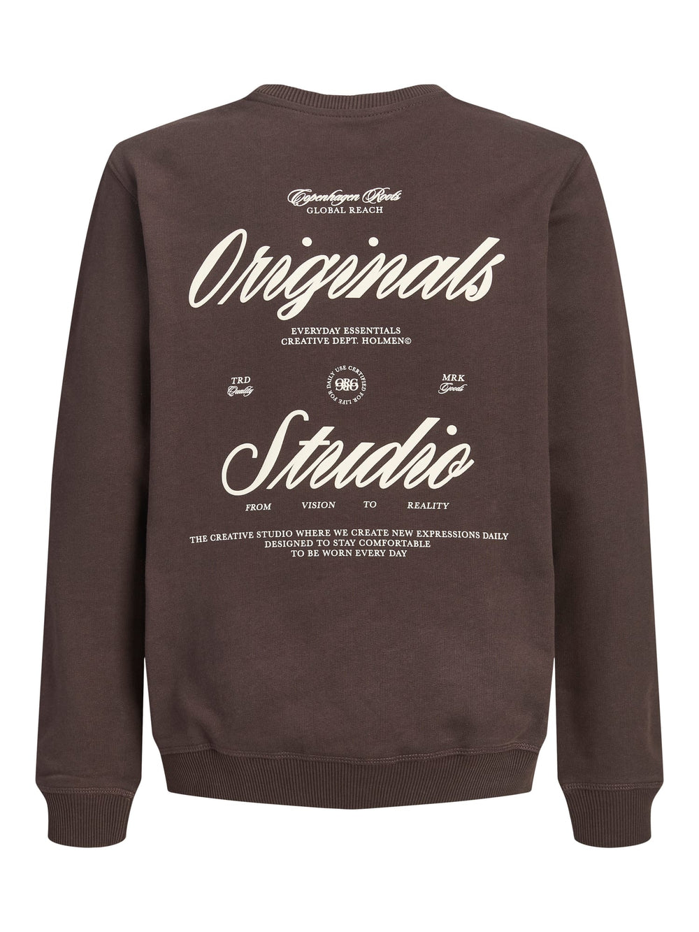 jack & jones kids sweater jongens bruin – 12309118 norrebro