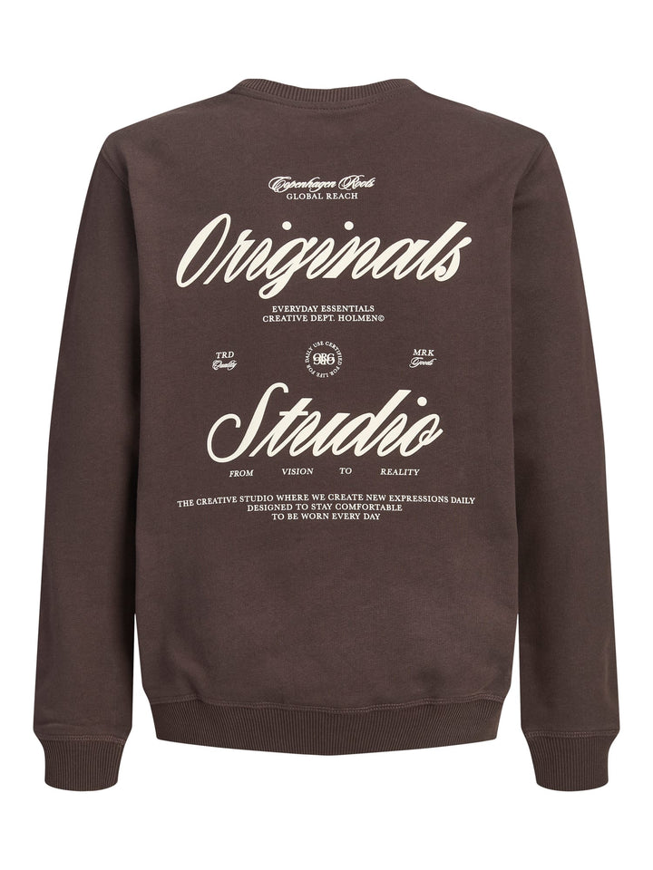 jack & jones kids sweater jongens bruin – 12309118 norrebro