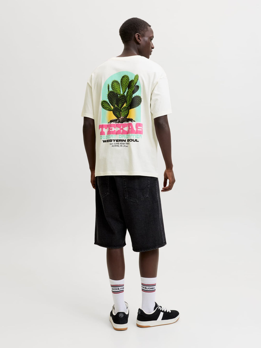 Jack & Jones JORSAG T-shirt ecru – heren