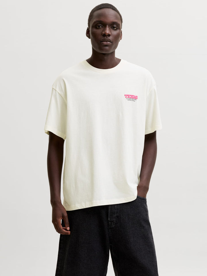 Jack & Jones JORSAG T-shirt ecru – heren