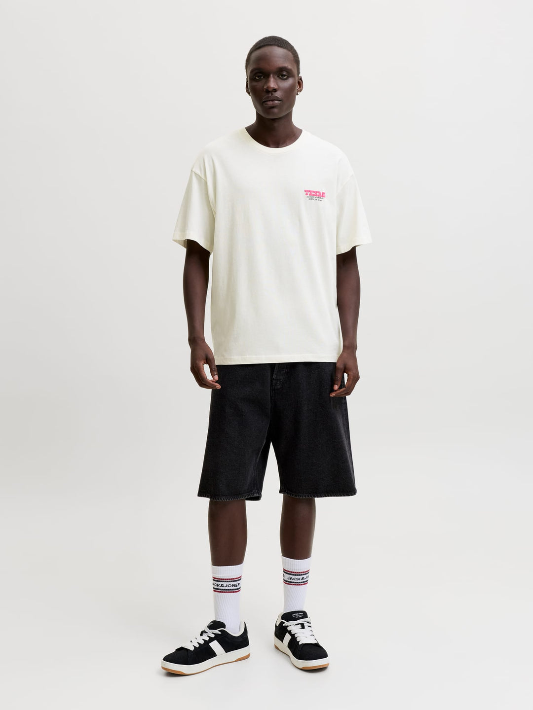 Jack & Jones JORSAG T-shirt ecru – heren