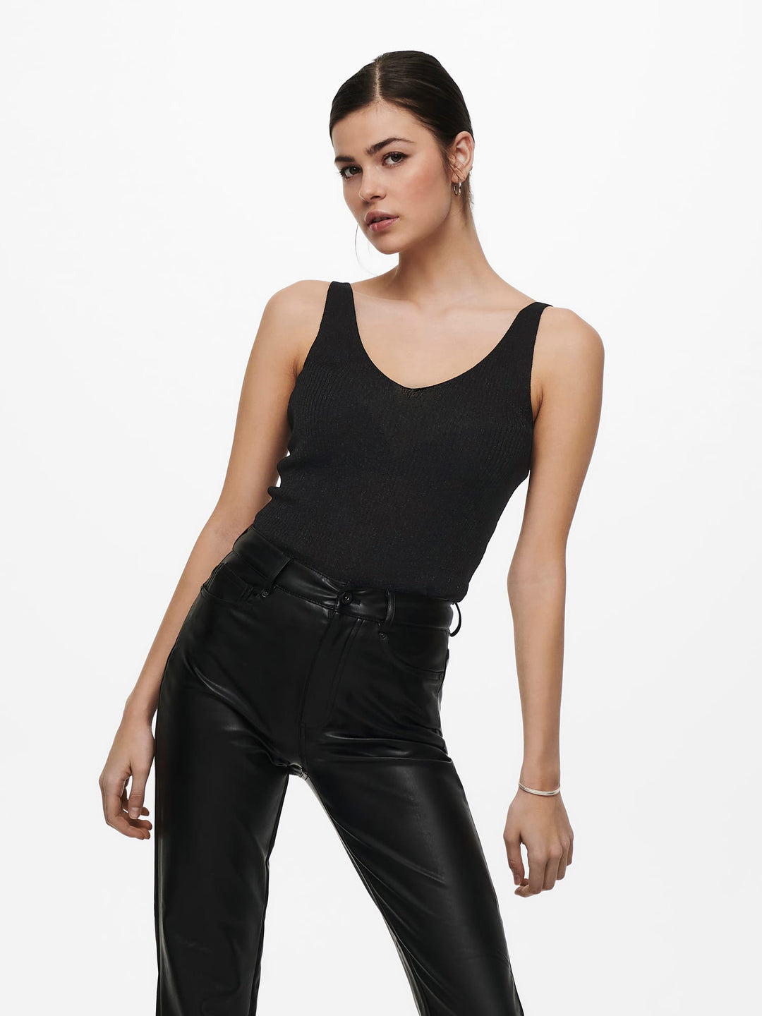 jacqueline de yong 15216492 Bodilla gebreide top zwart