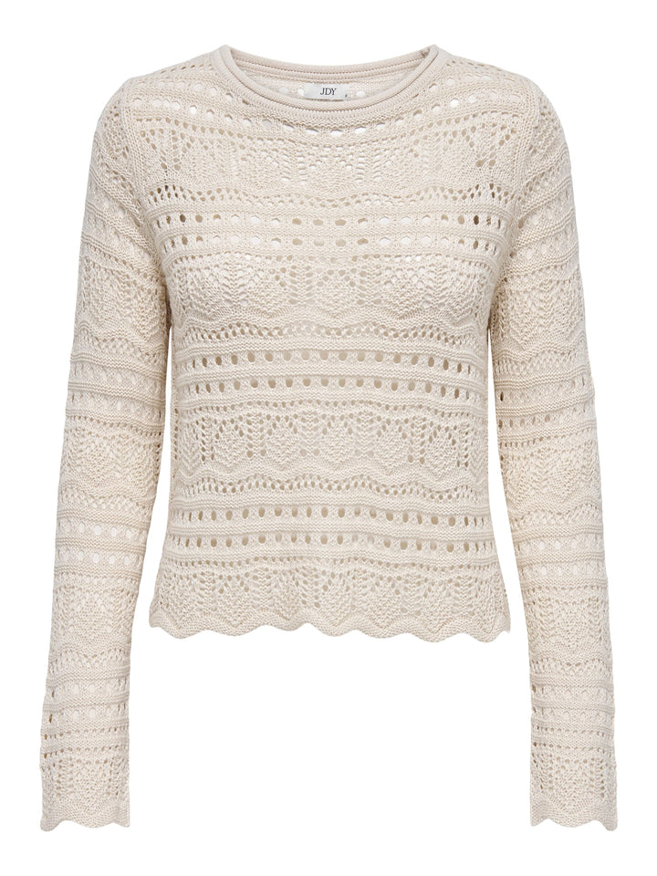Jacqueline de Yong gebreide pullover beige – dames