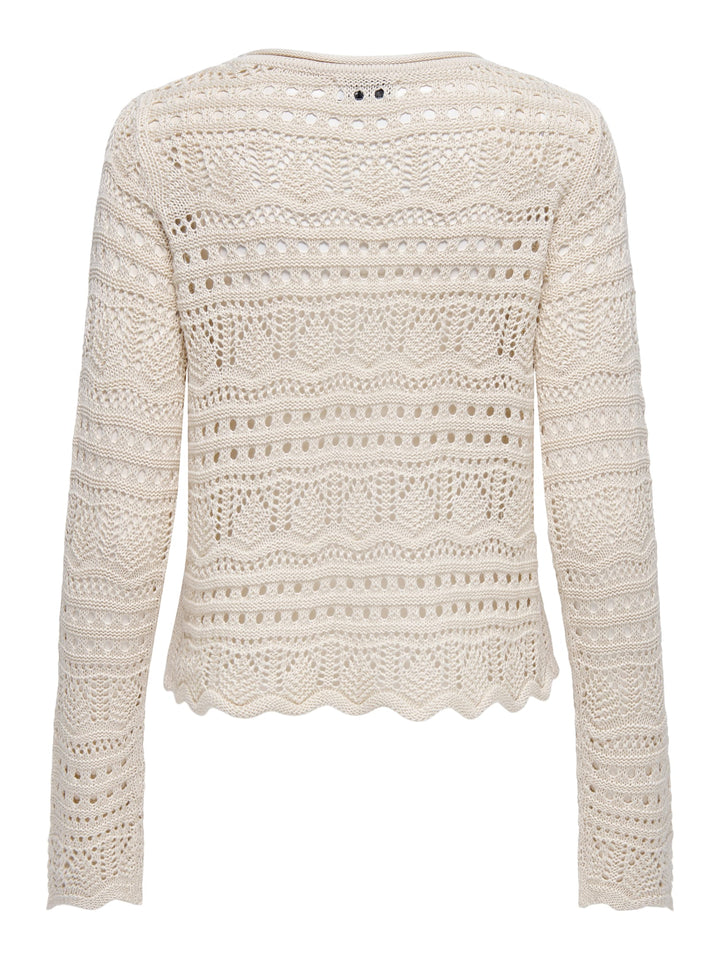 Jacqueline de Yong gebreide pullover beige – dames