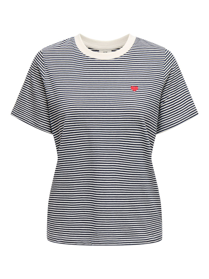 Jacqueline de Yong 15298612 Pisa t-shirt blauw dessin – dames