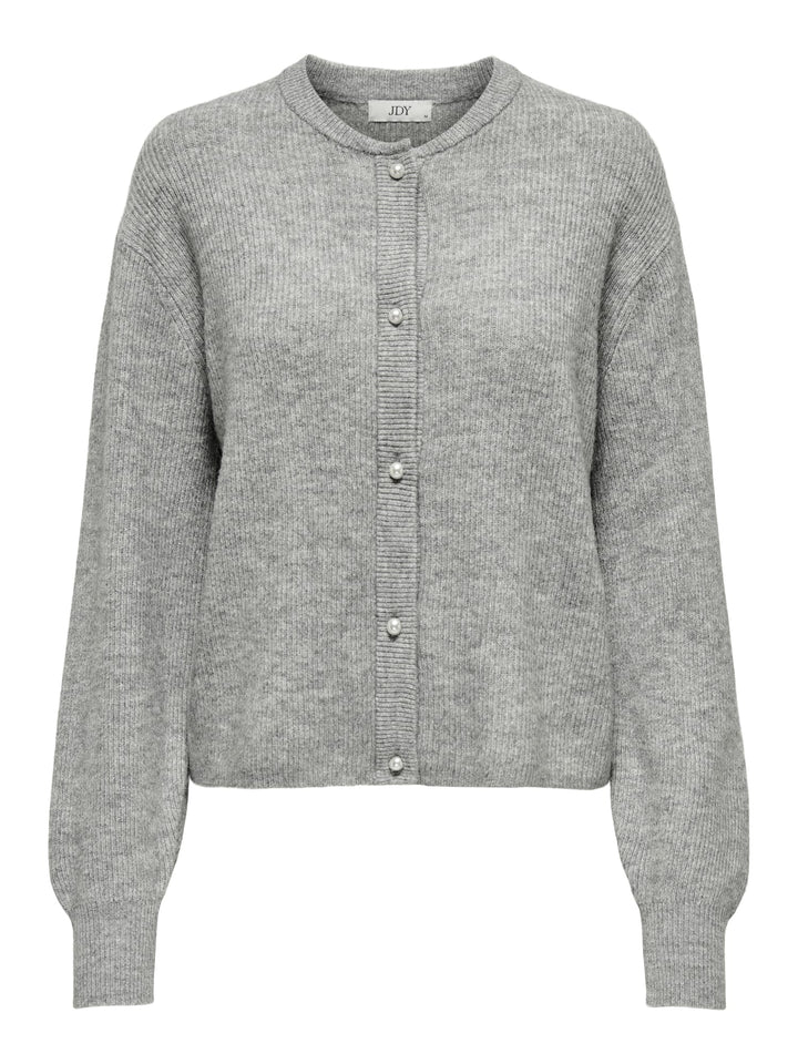 Jacqueline de Yong Lumi vest gebreid dames grijs melee