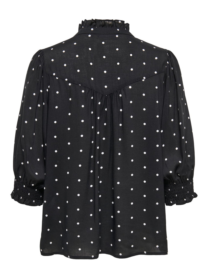 Only blouse l/m dames zwart dessin – RAYA