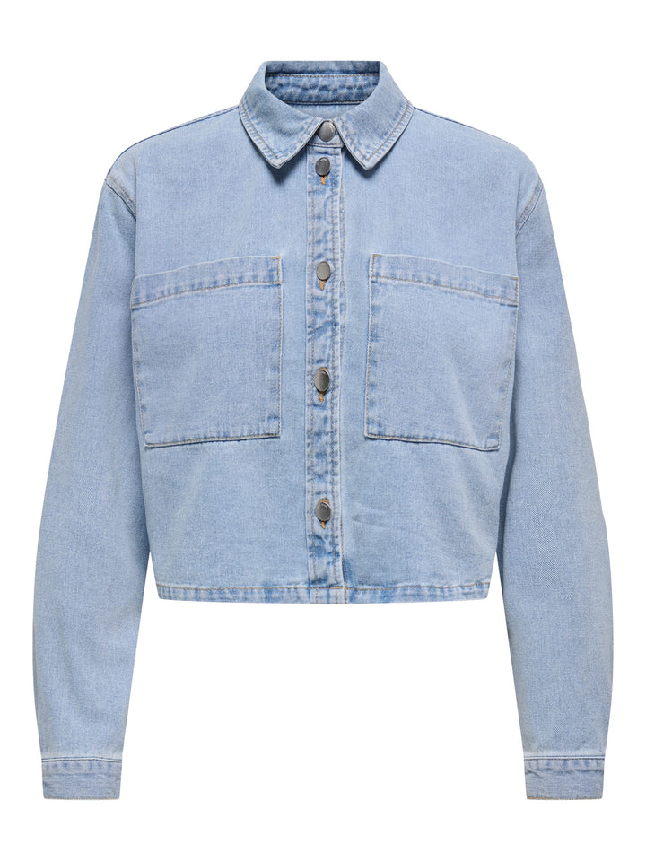 Jacqueline de Yong JDYMARLY denim jack – dames - Blue Denim
