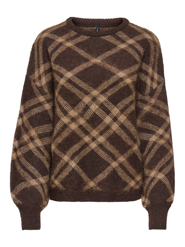 Only 15353226 Noeme trui bruin dessin – dames