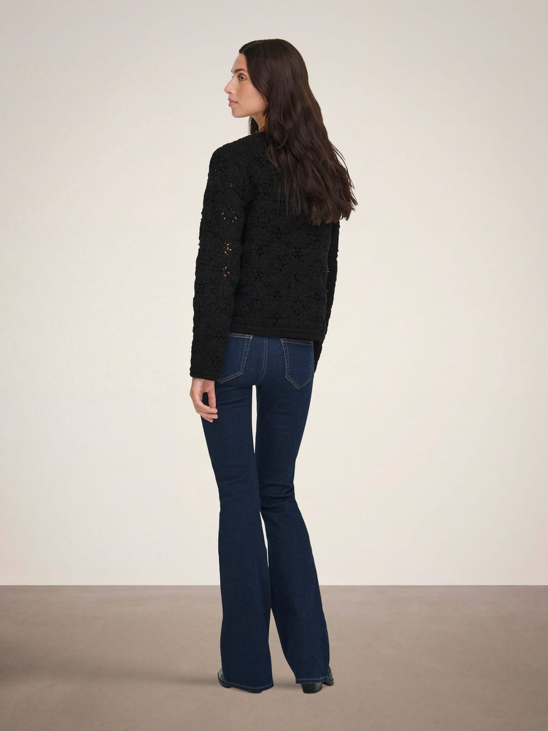 Jacqueline de Yong Emilie vest gebreid zwart – dames