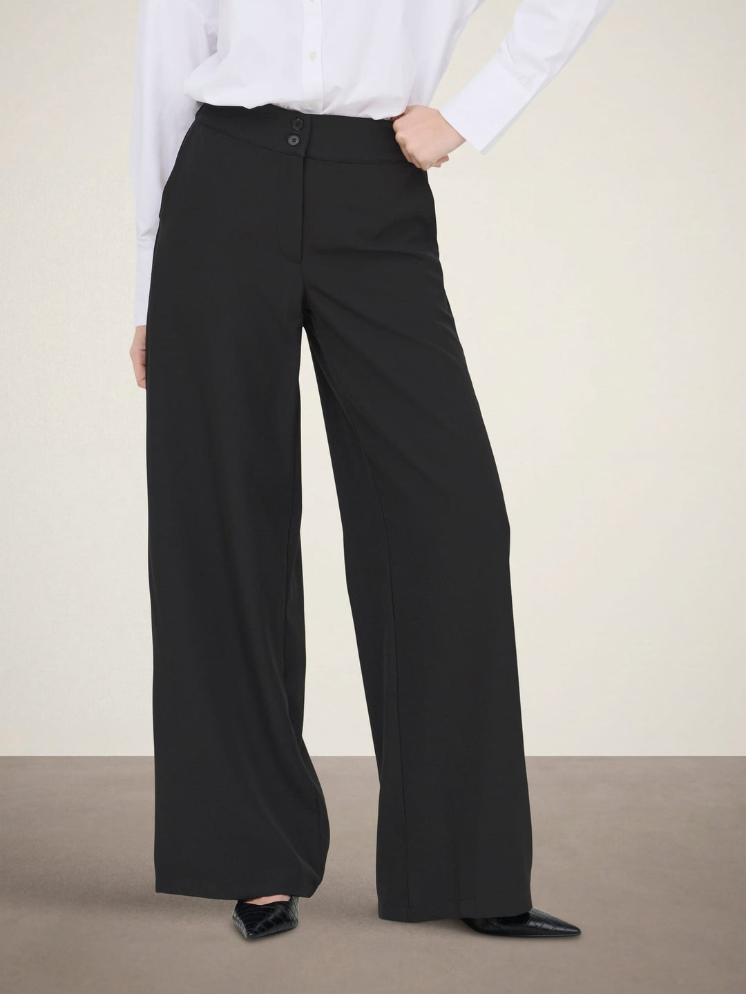 jacqueline de yong 15361050 Dora lange broek zwart – dames - L32