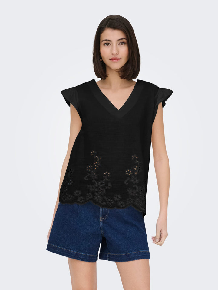 Jacqueline de Yong JDYYSTA top zwart – dames