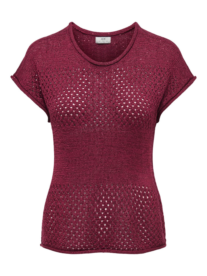 jacqueline de yong 15373835 Mia gebreide pullover bordeaux