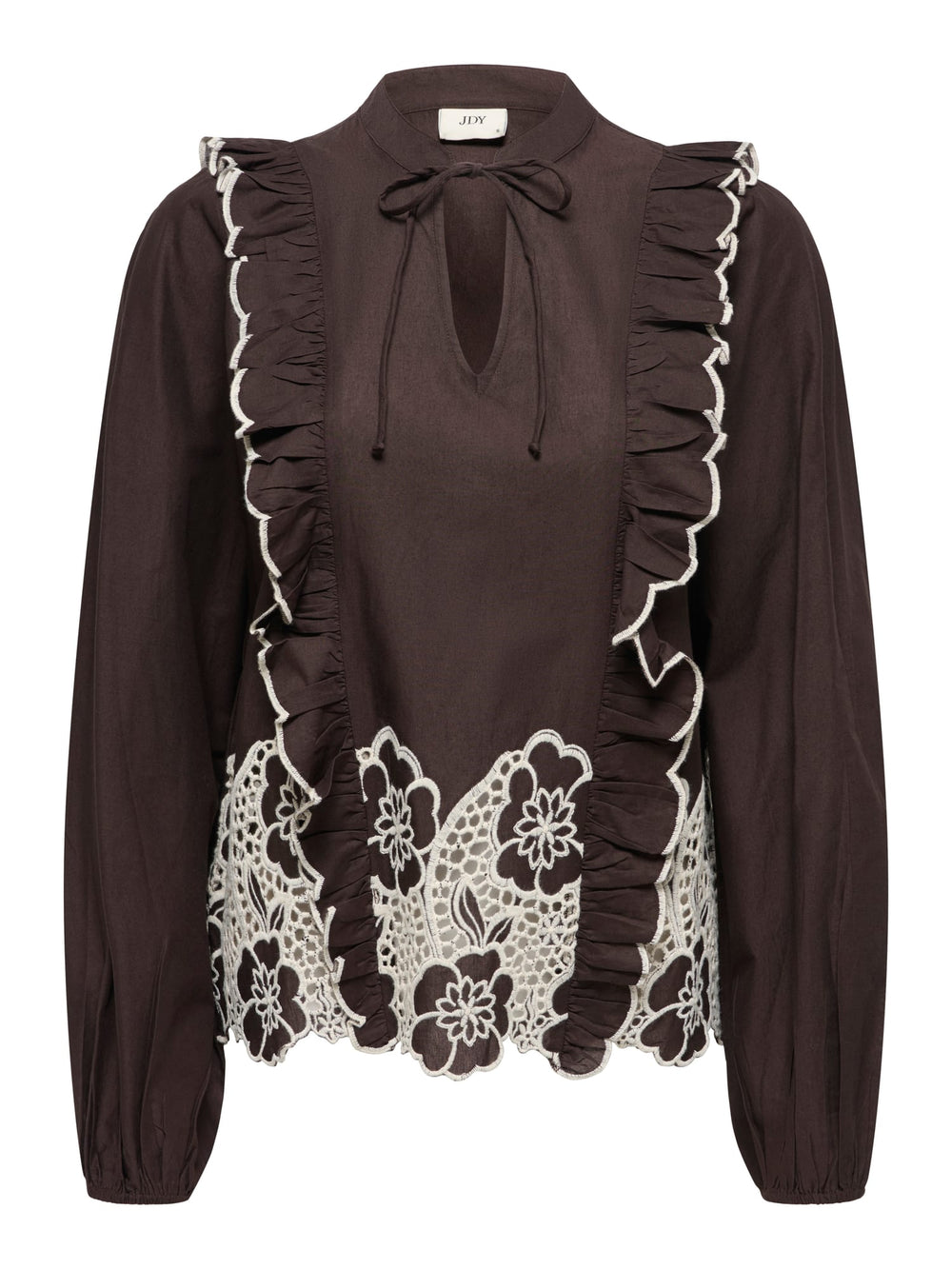 Jacqueline de Yong blouse l/m dames bruin dessin