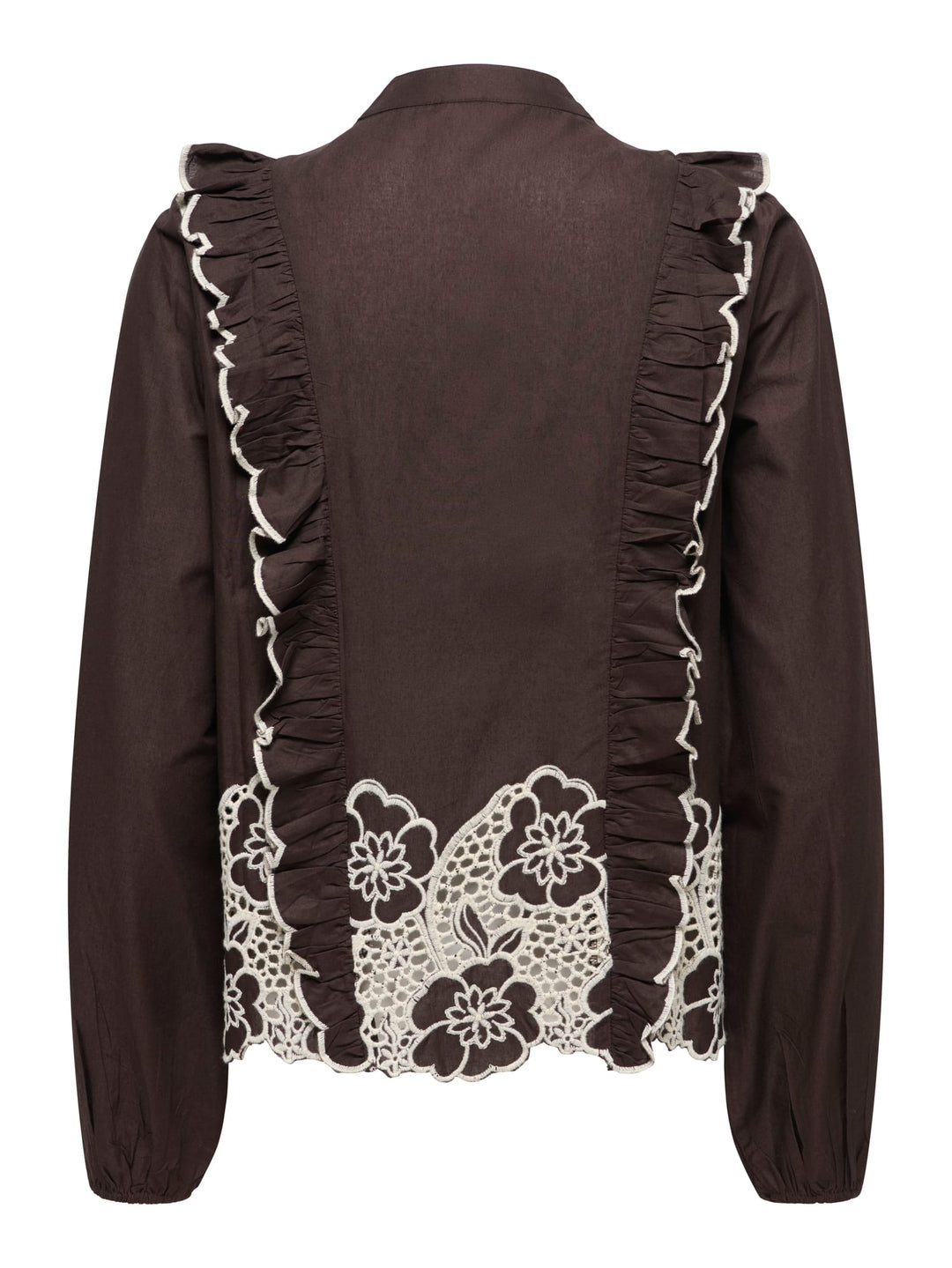 jacqueline de yong 15372241 blouse l/m bruin dessin