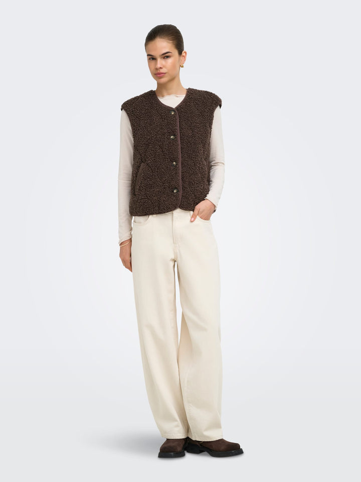 Only Ines gilet bruin – dames