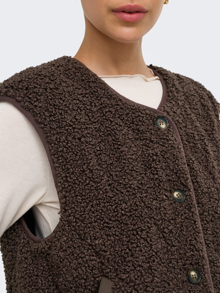 Only Ines gilet bruin – dames