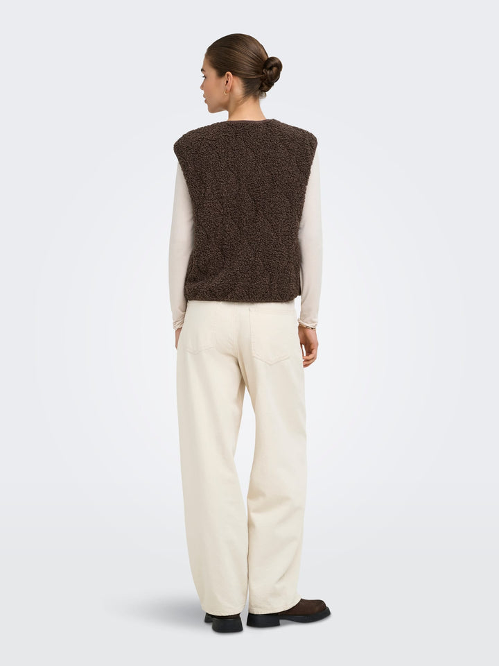 Only Ines gilet bruin – dames