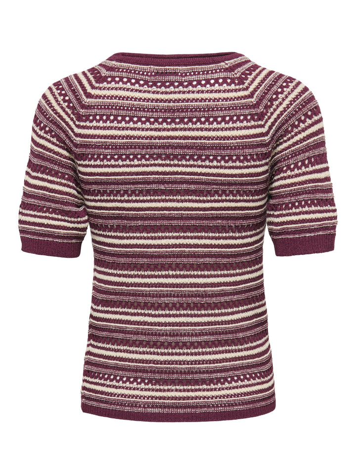 Jacqueline de Yong 15376527 Dara T-shirt k/m dames - rood dessin