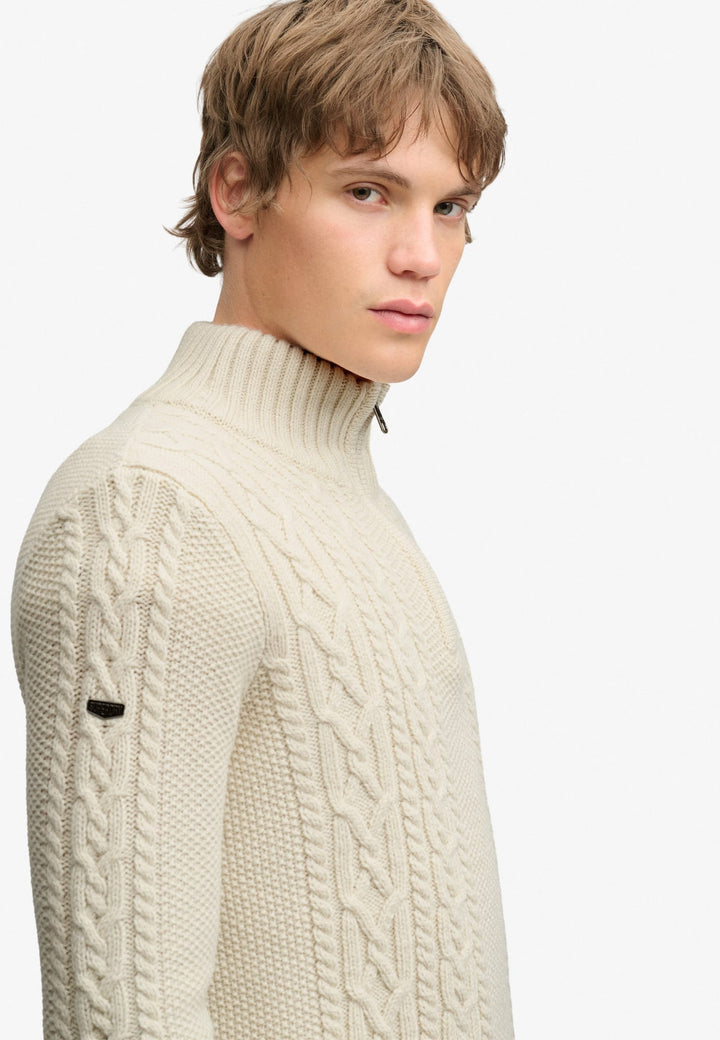 Superdry M6110770A trui beige – heren