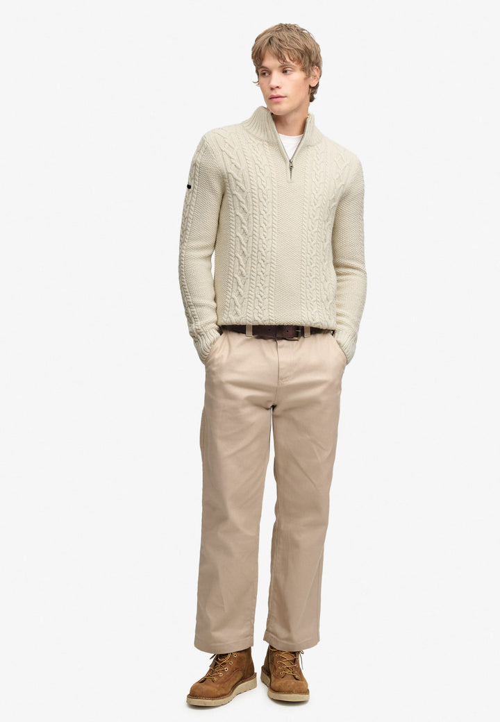 Superdry M6110770A trui beige – heren
