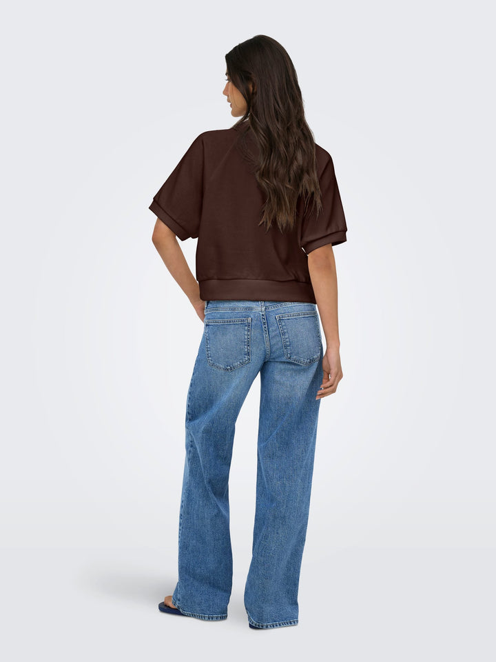Only 15376069 sweatshirt bruin dessin – dames