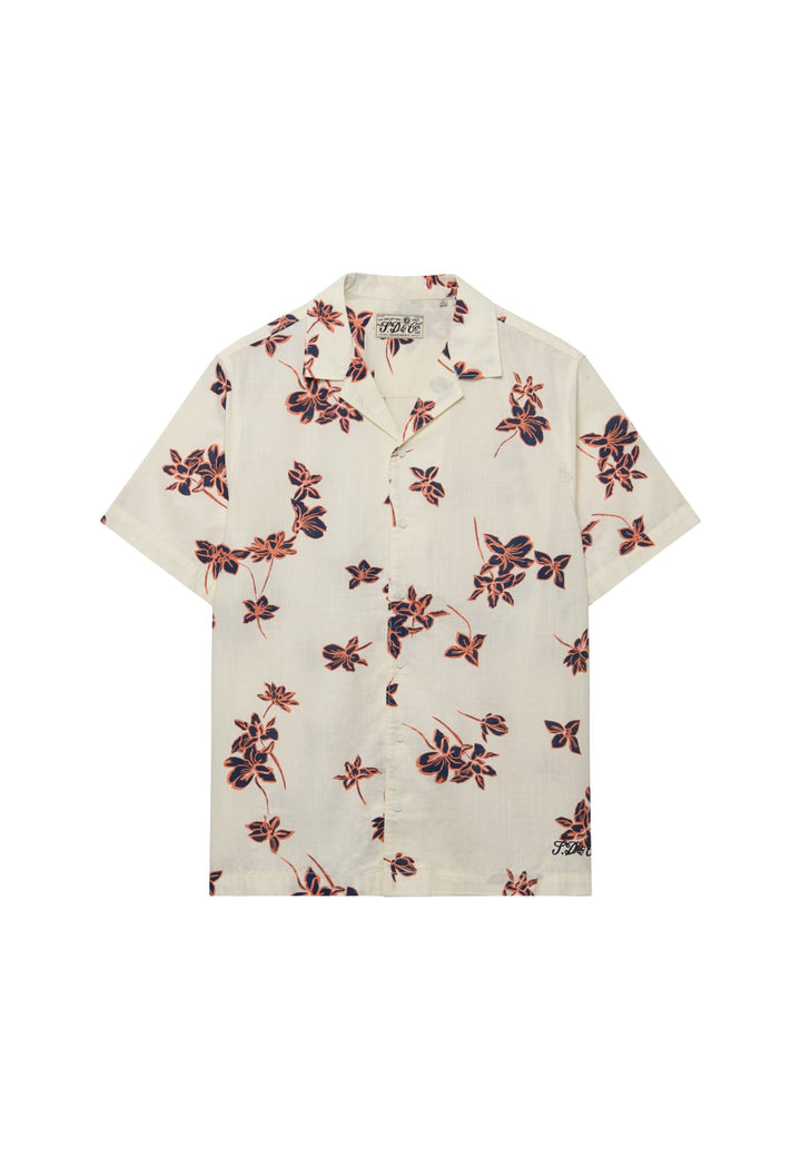 Superdry Cabana Poolside Overhemd – heren - Ecru Dessin