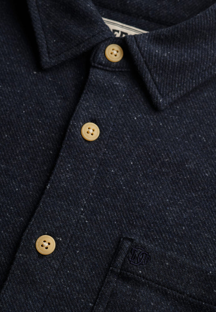Superdry M4011187A overhemd l/m heren navy