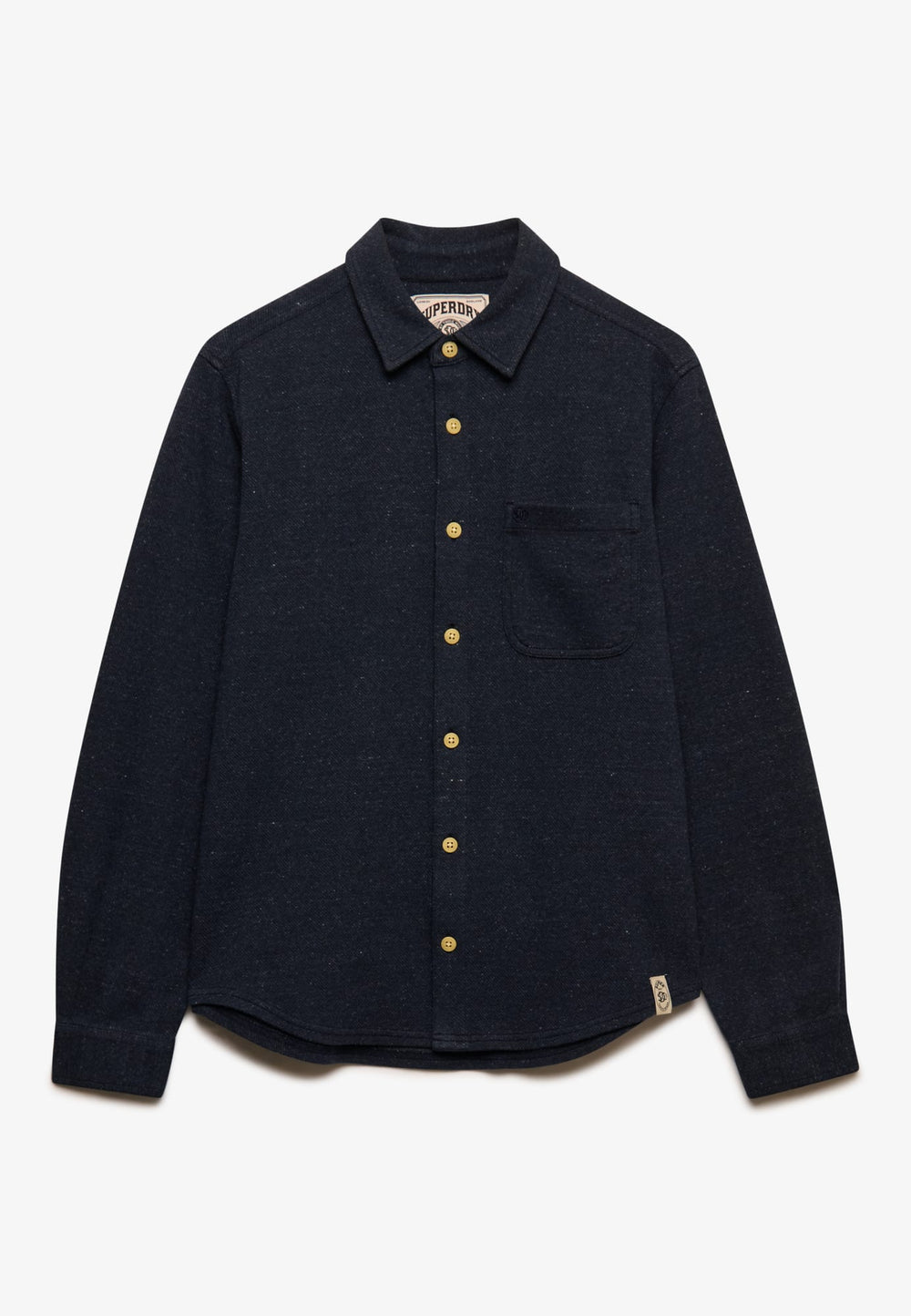 Superdry M4011187A overhemd l/m heren navy