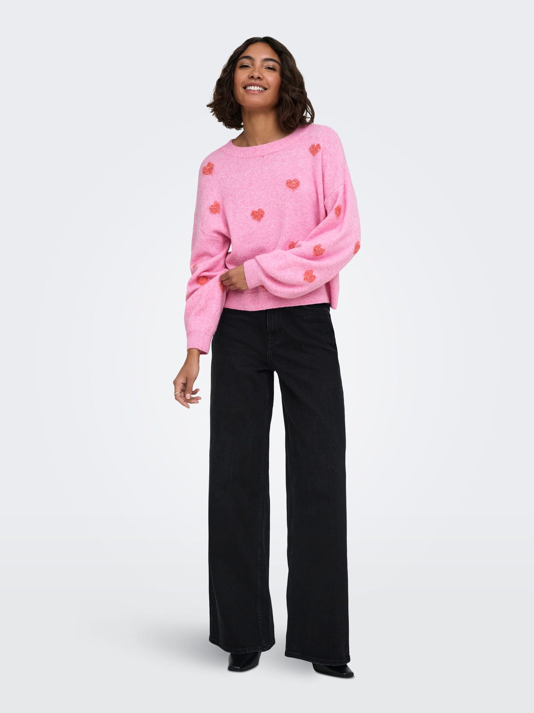 Only Rica trui dames roze dessin
