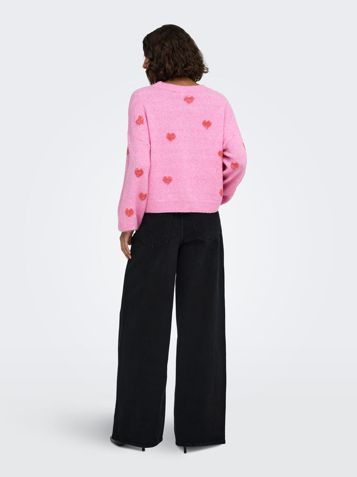 Only Rica trui dames roze dessin