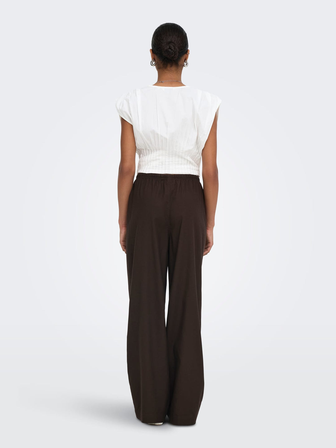 Only 15374094 Isola lange broek bruin – dames - L32