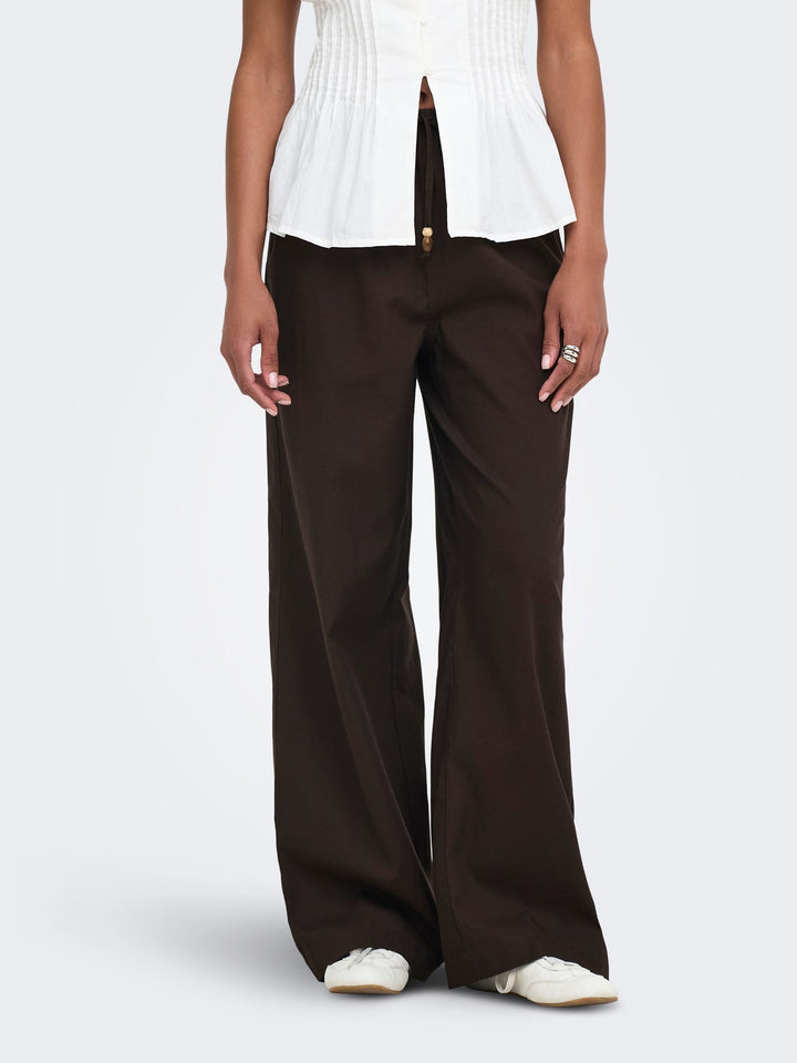 Only Isola lange broek bruin – dames - L32