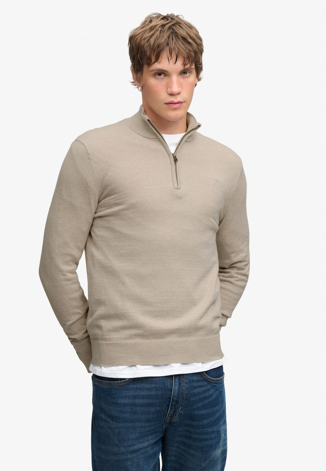 Superdry M6110783A trui heren beige