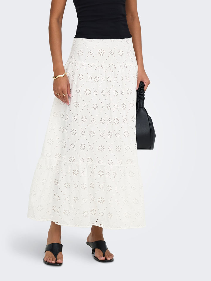Only 15371176 rok maxi dames wit dessin