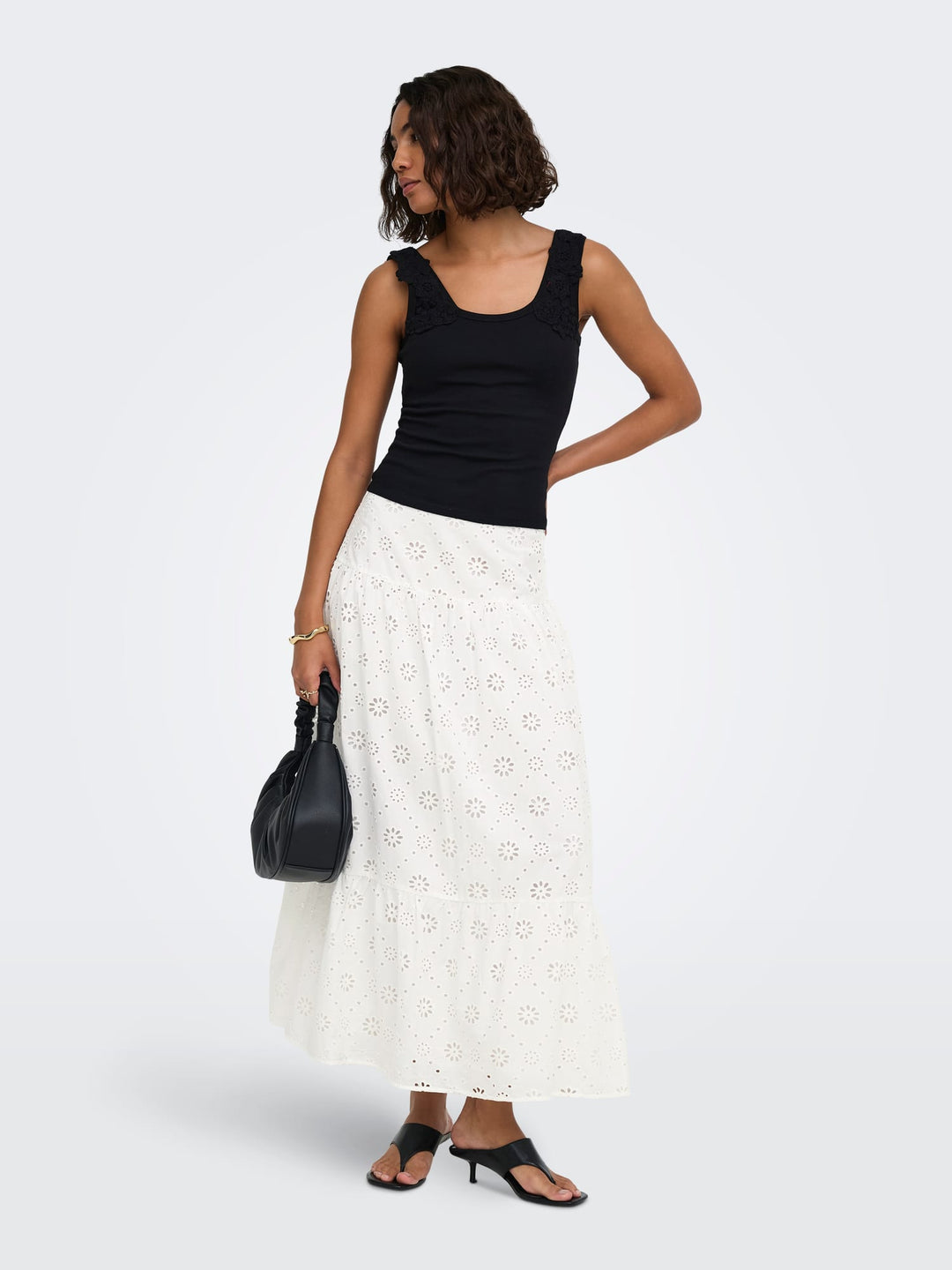 Only 15371176 rok maxi dames wit dessin