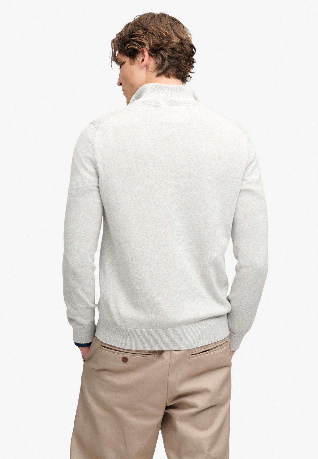 Superdry M6110768A trui heren grijs melee