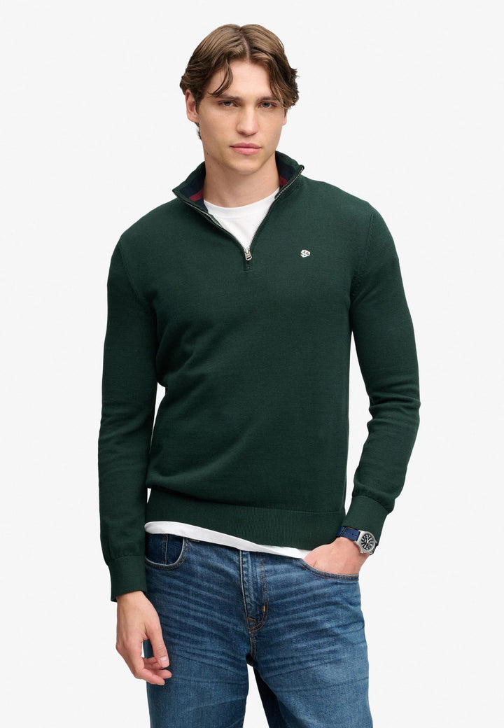 Superdry M6110768A trui donkergroen – heren