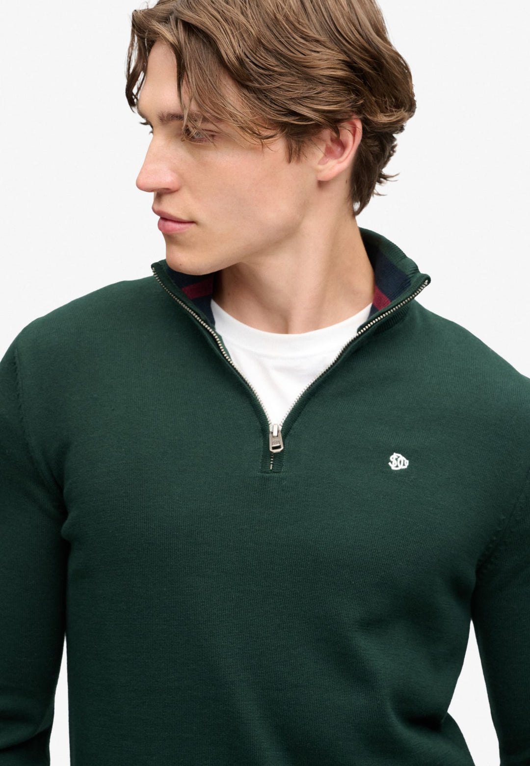 Superdry M6110768A trui donkergroen – heren
