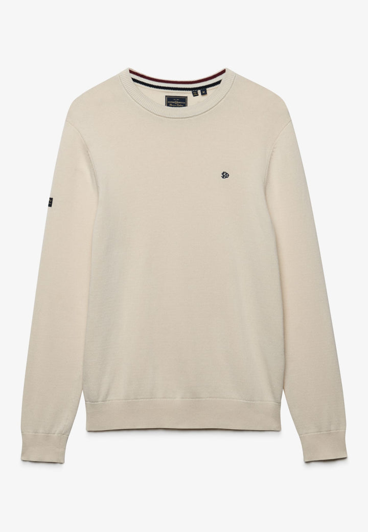 Superdry M6110769A trui heren ecru