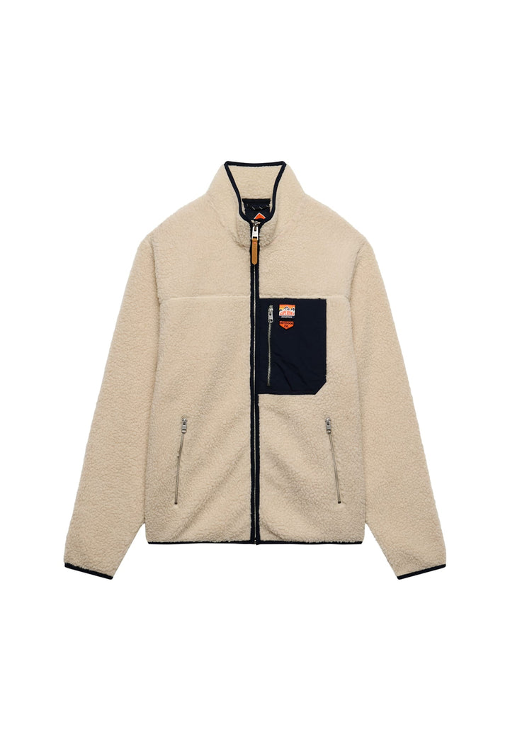 Superdry M2014623A vest sweat heren off-white