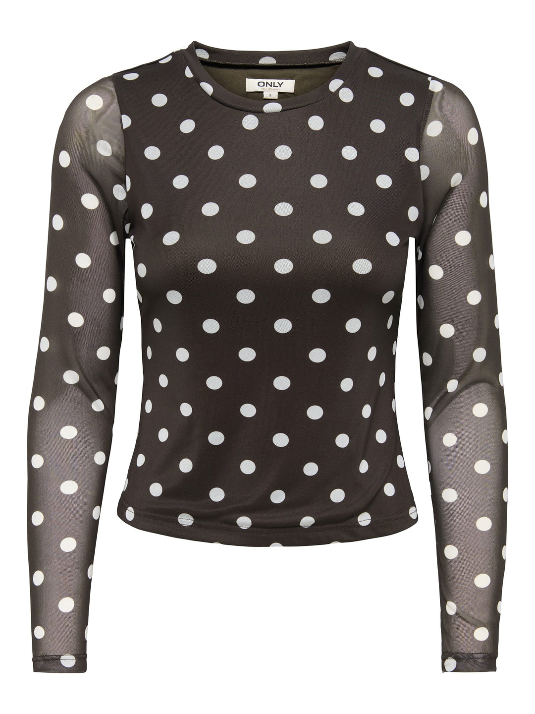 Only 15357642 Nova top l/m dames bruin dessin