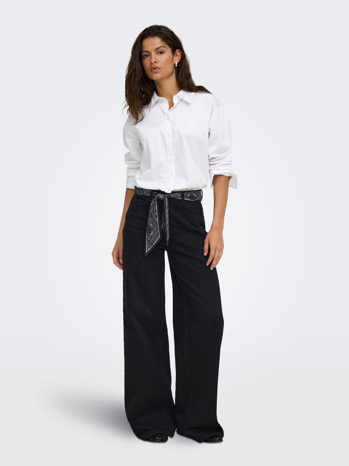 Jacqueline de Yong Vera jeans loose fit zwart - dames - Black Denim - L32